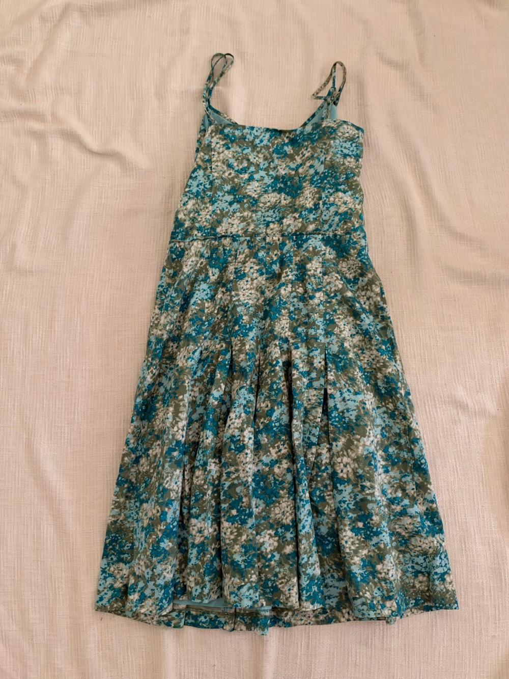 Vintage Ann Taylor A-Line Floral Midi Dress